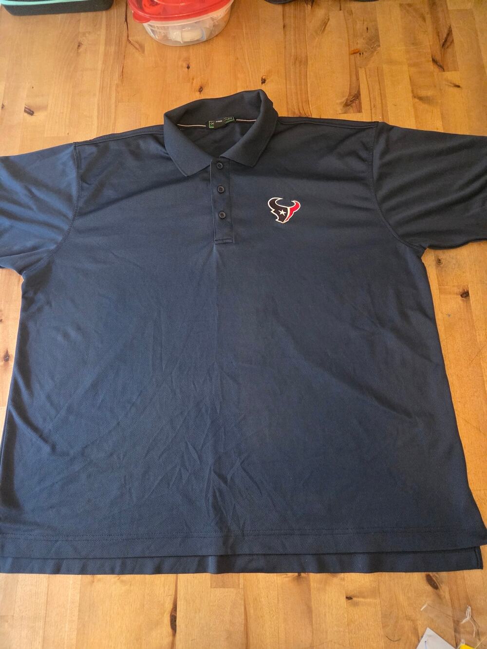 Devon & Jones Sport Houston Texans Men's Polo Shirt Navy Blue Size 2XL